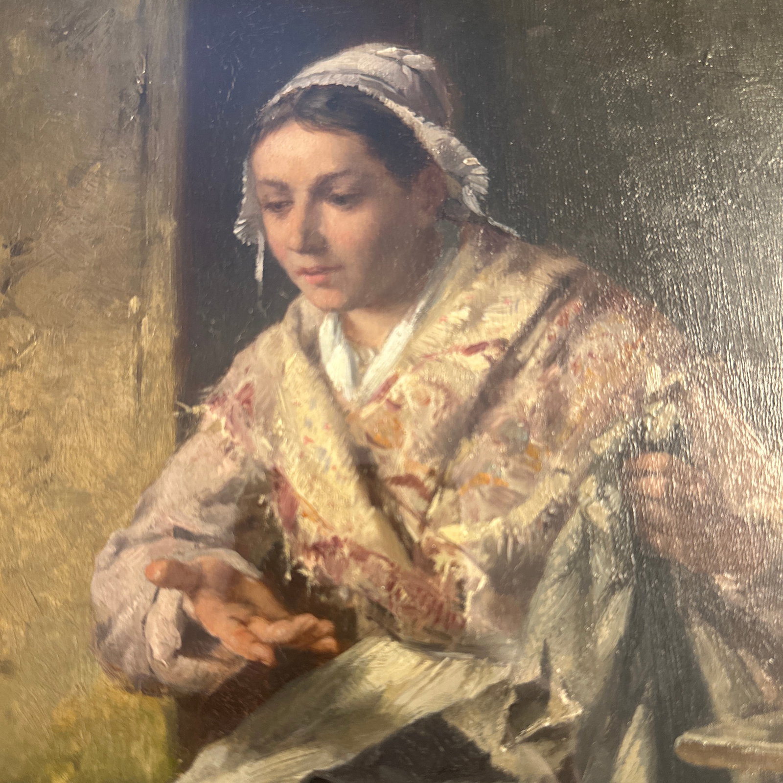 The Torn Dress, Corneille Petit, Brussels Belgian, 1882 - 3