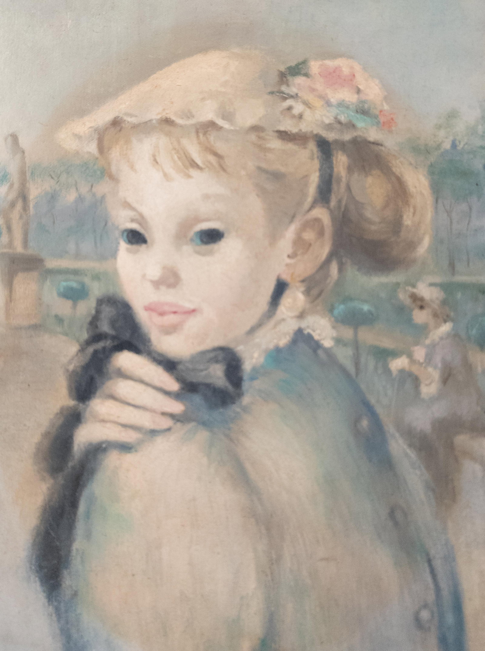Mid-Century French Impressionist Style Painting of a Young Lady - 2