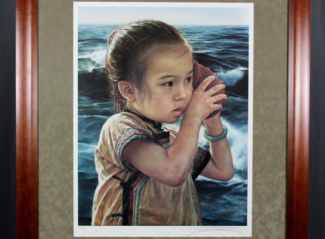 1990s Wai Ming "Sea Sounds" Signed & Numbered Lithograph Print W Coa - 2