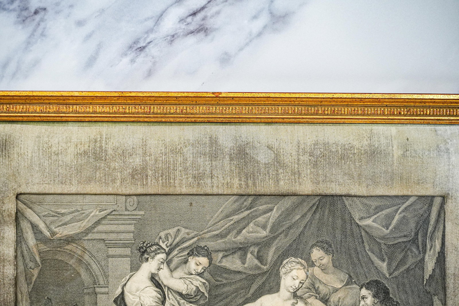 18th Century Old Master Style Mythological Antique Engraving Allegorical Print Framed Nude - 14