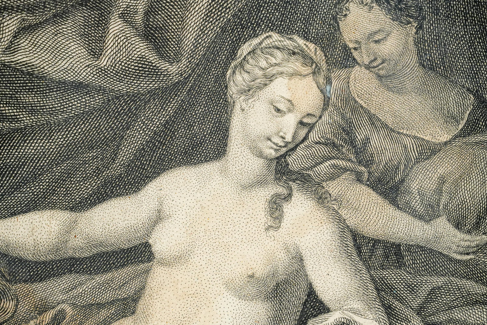 18th Century Old Master Style Mythological Antique Engraving Allegorical Print Framed Nude - 4
