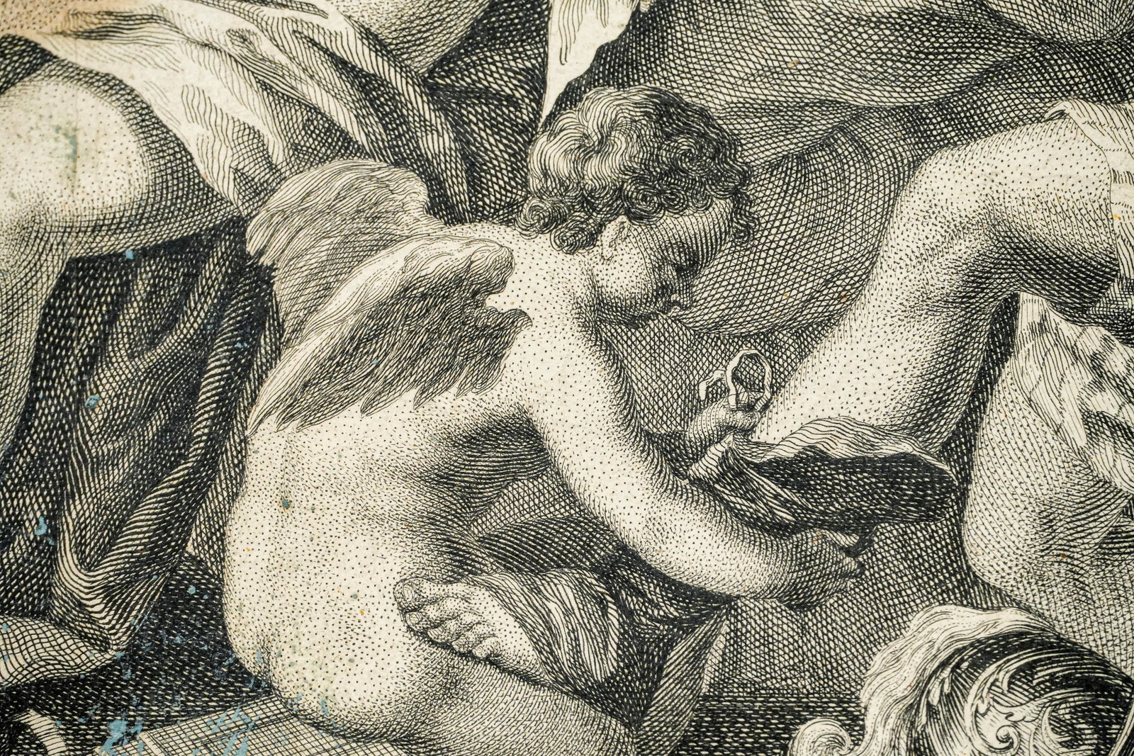 18th Century Old Master Style Mythological Antique Engraving Allegorical Print Framed Nude - 5