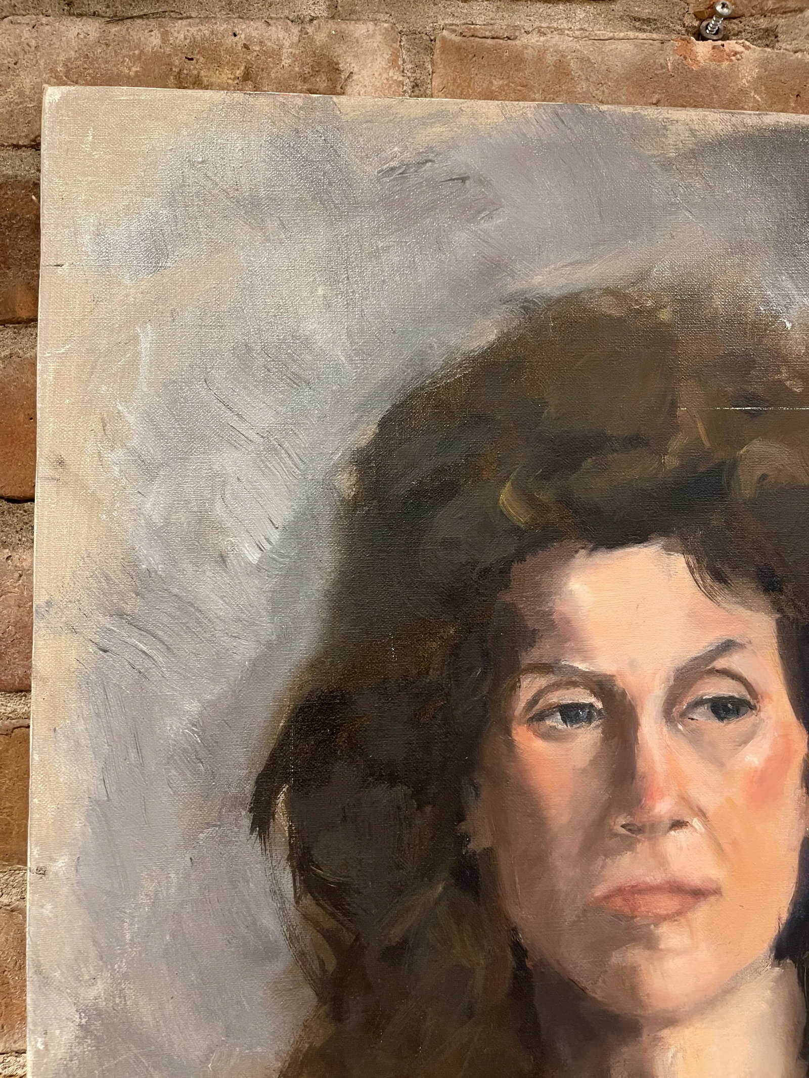 Mid 20th Century Portrait Oil Painting of a Woman - 2
