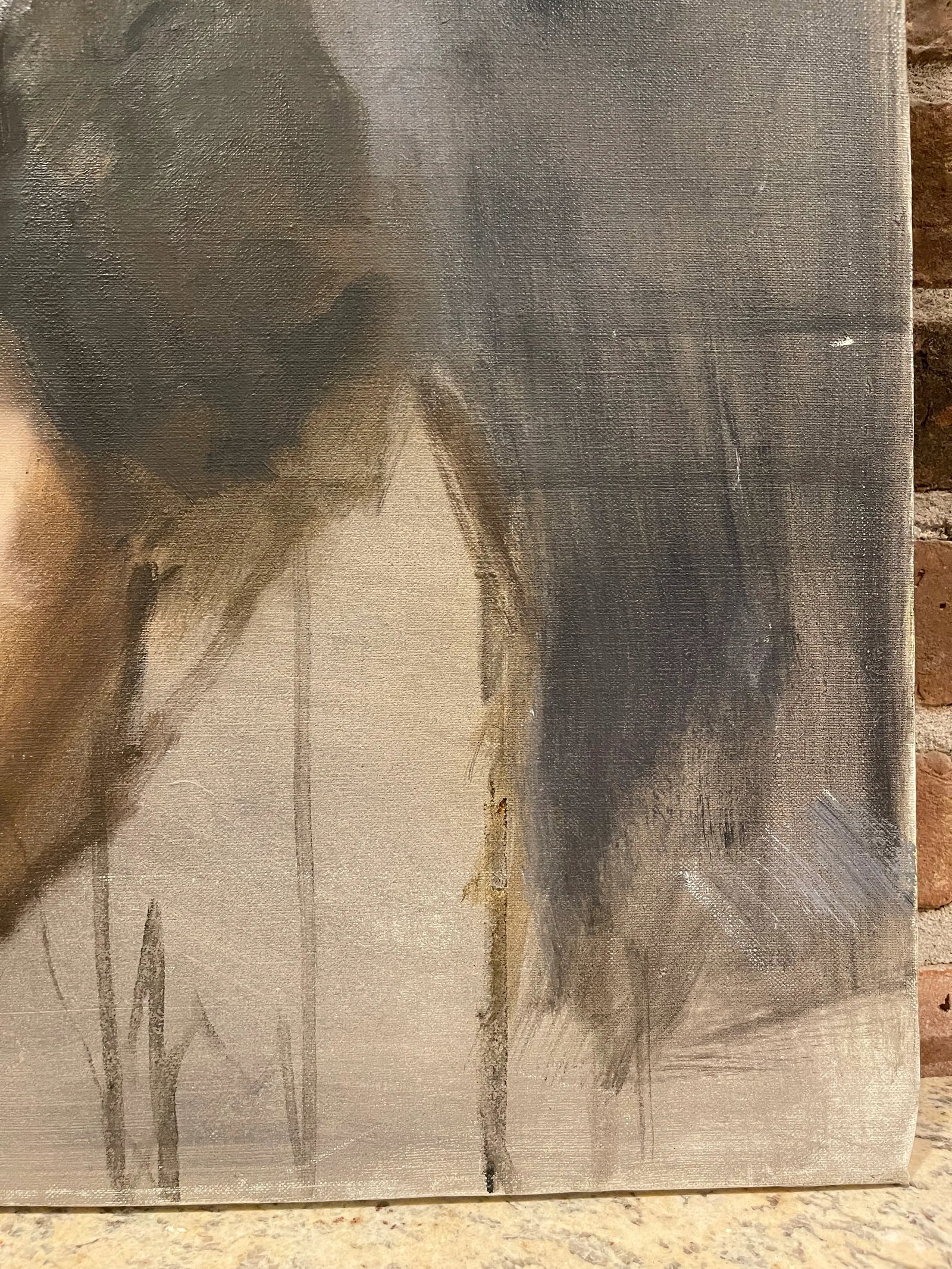 Mid 20th Century Portrait Oil Painting of a Woman - 5