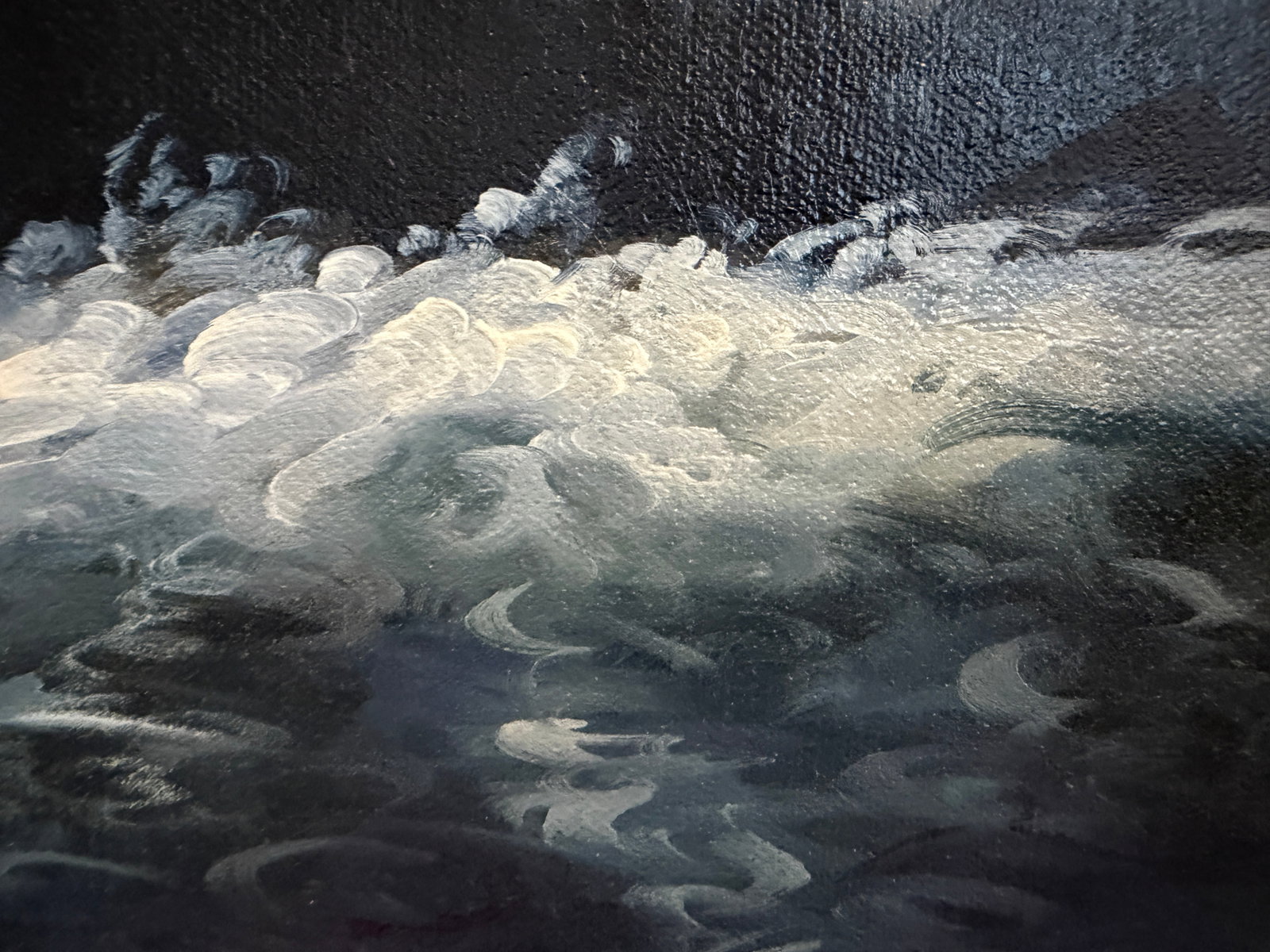 Late 20th Century Surreal Maritime Oil Painting Tall Ship & Sea Captain Portrait Signed B. Wilder - 4