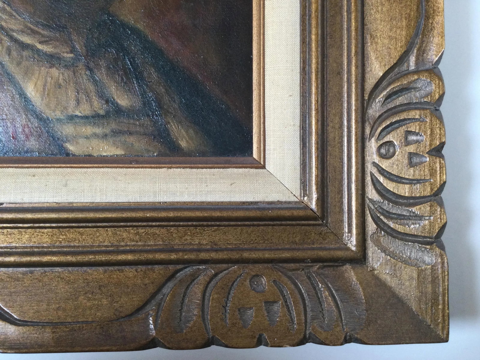 Mid 20th Century Portrait of a Medieval Man Oil Painting Signed Costello, Framed - 10