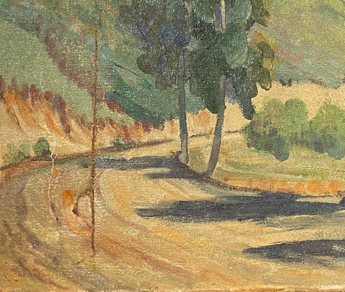 Early 20th Century Serene American Impressionist Landscape San Diego Painter California Wabi Sabi - 3