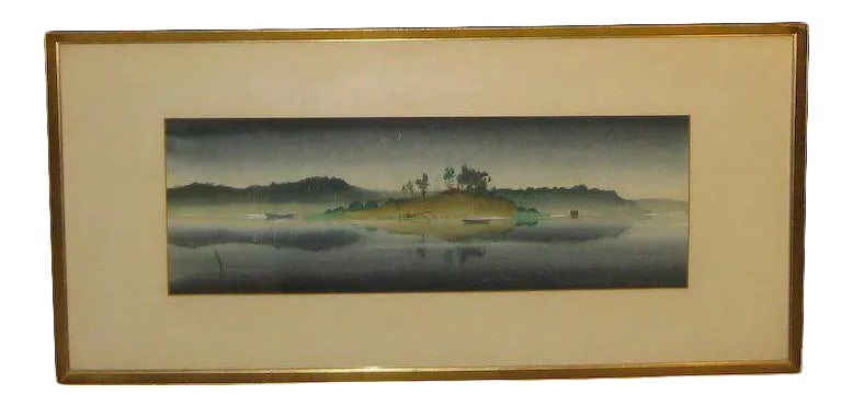 Coast at Night Painting by Hereward Lester Cooke: This is really a wonderful work. Hereward lester cooke is an important artist and curator of the 20th century. From 1961-1973 he was the curator of painting for the national gallery of art in