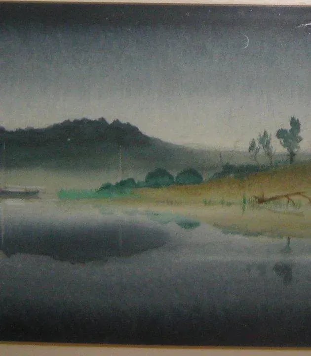 Coast at Night Painting by Hereward Lester Cooke - 6