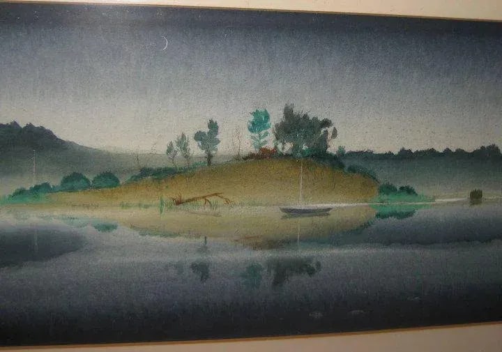 Coast at Night Painting by Hereward Lester Cooke - 7