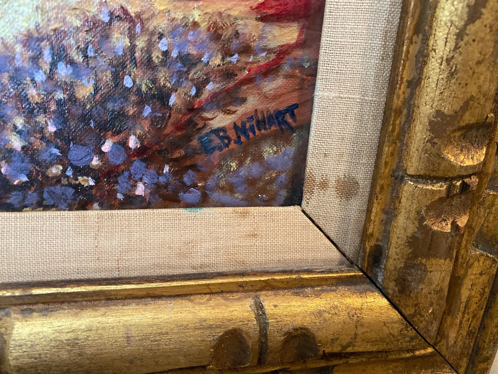 Mid 20th Century California Landscape Oil Painting by Edith Helen Boyd Nihart, Framed - 3