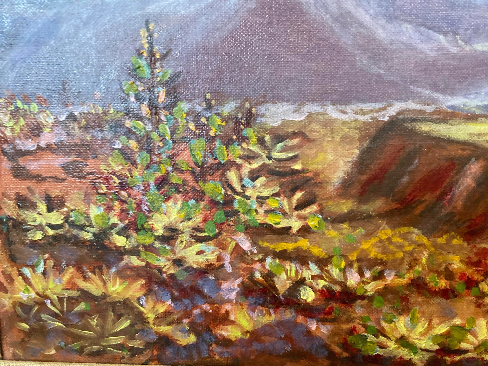 Mid 20th Century California Landscape Oil Painting by Edith Helen Boyd Nihart, Framed - 5