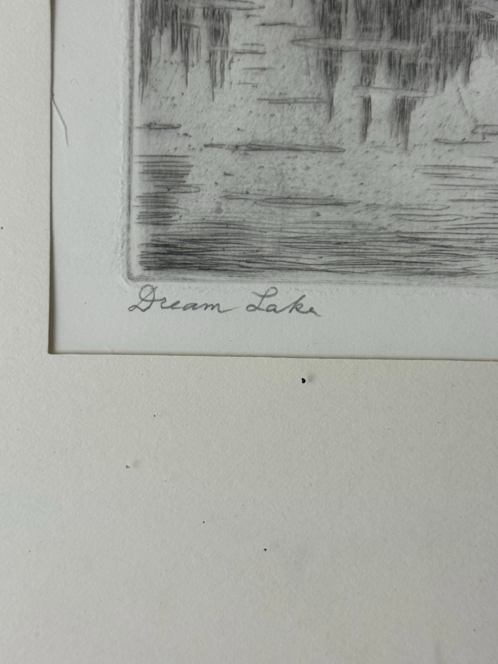 1920s Lyman Byxbe "Dream Lake" Original Etching, Rocky Mountain Landscape - 4