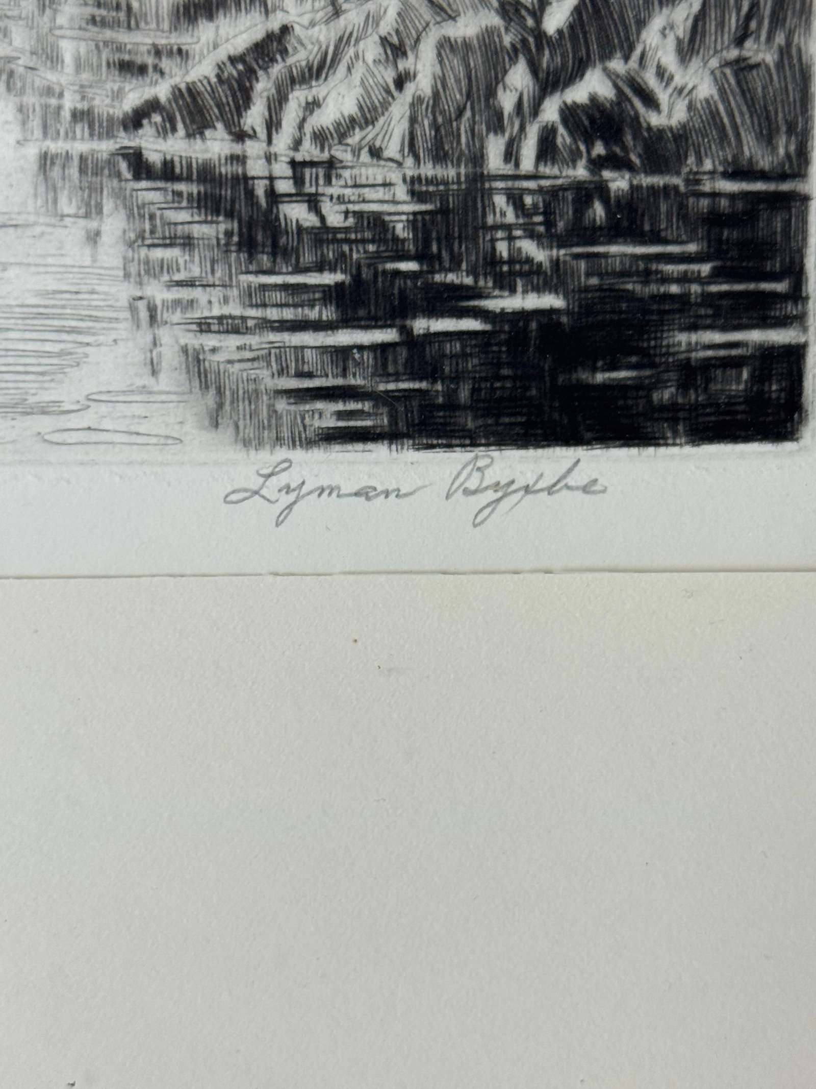 1920s Lyman Byxbe "Dream Lake" Original Etching, Rocky Mountain Landscape - 5