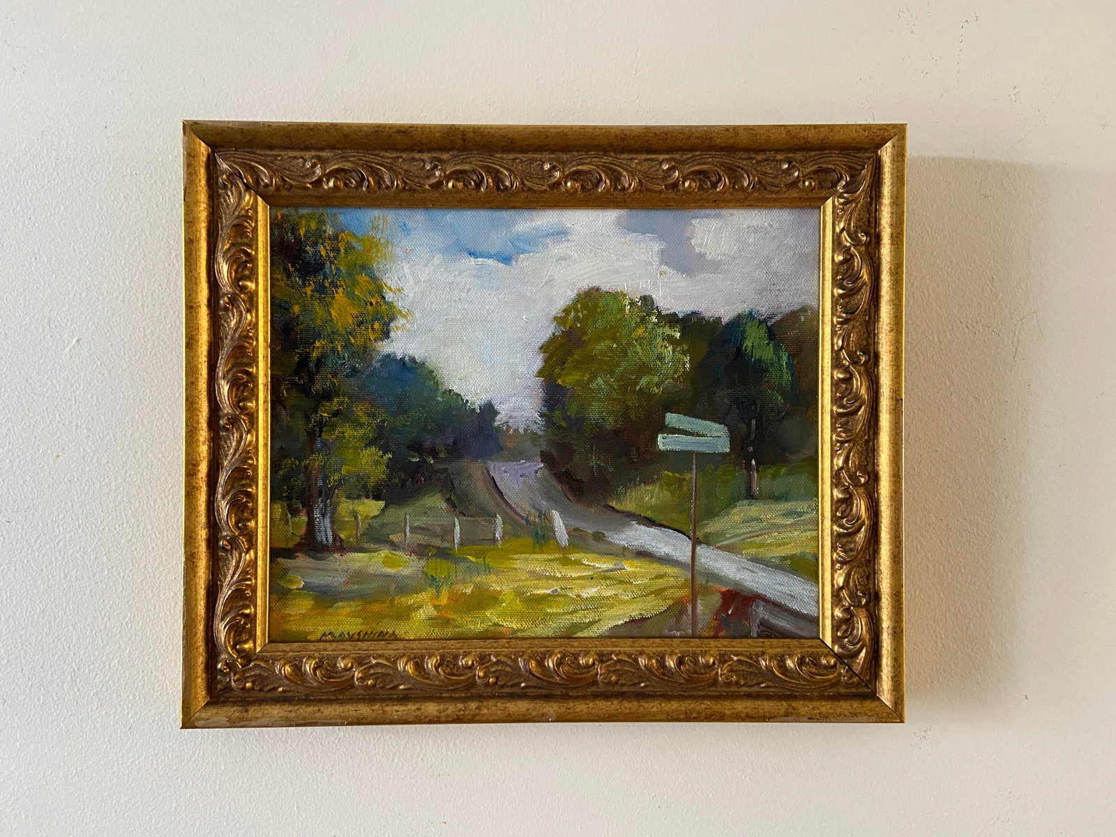 Plein Air Original Oil Painting Franklin County Missouri by Marina Movshina - 2