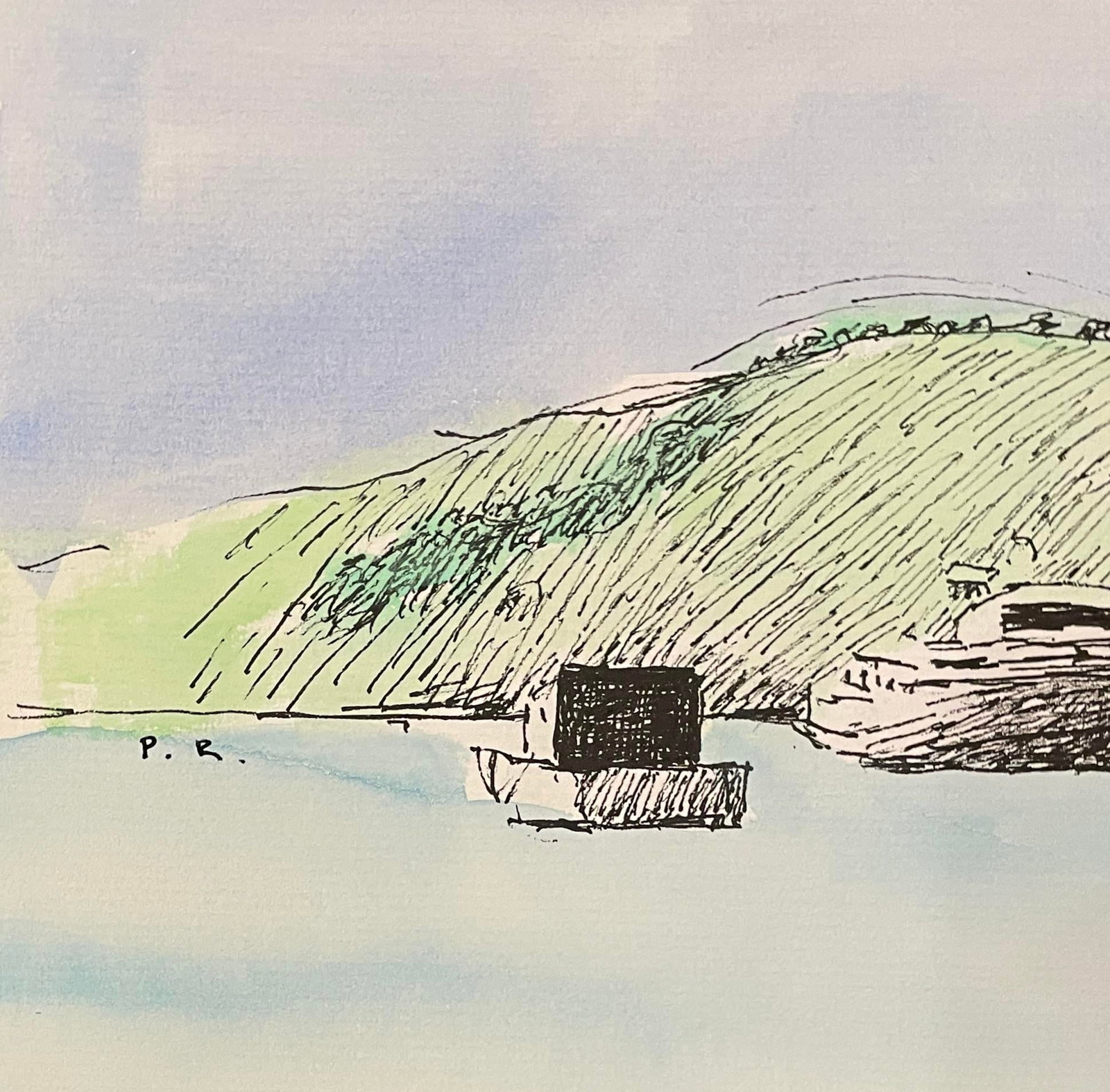 1978 Puerto Rico Harbor Painting by Hayward Cirker - 3