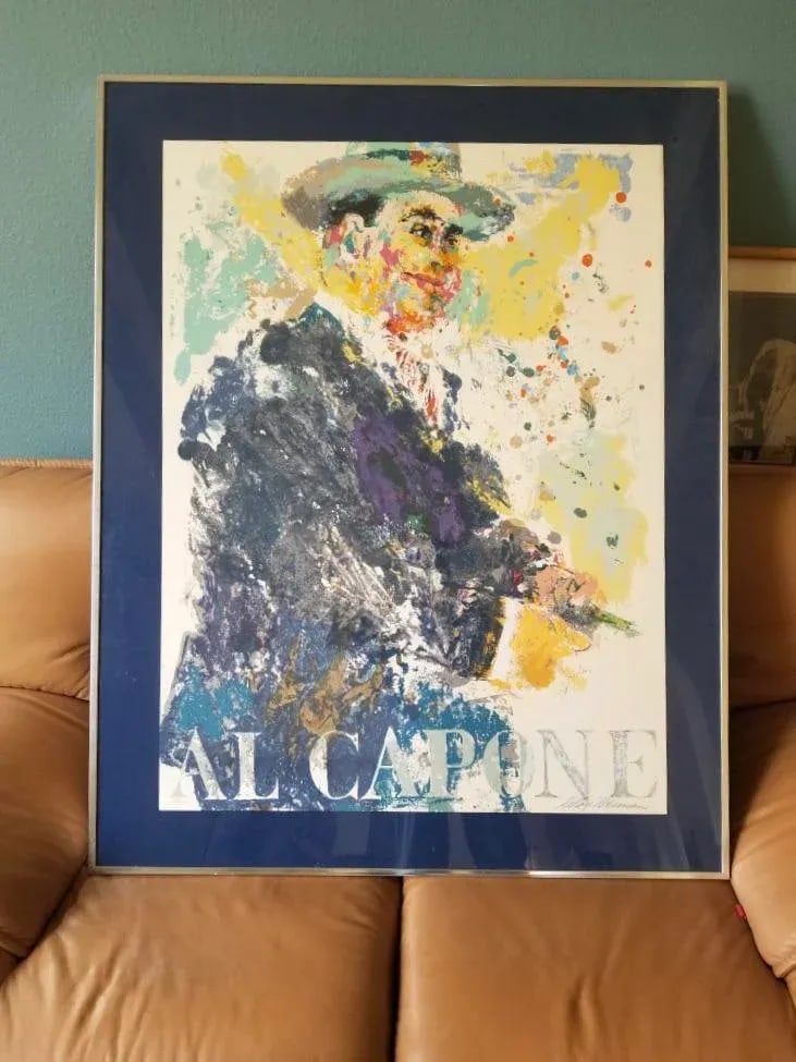 1970s "Al Capone" Leroy Neiman Limited Edition Serigraph Numbered #278/300, Framed - 4