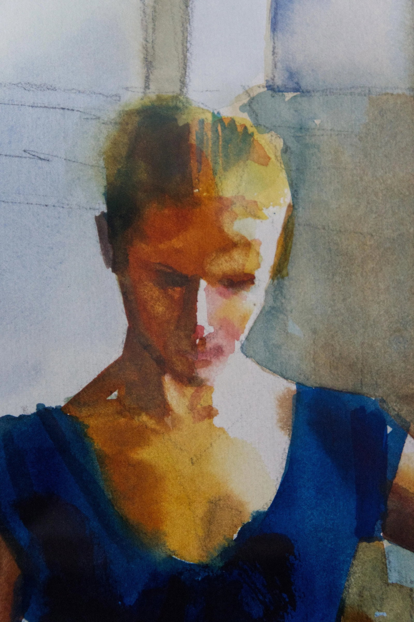Late 20th Century Arne Westerman Watercolor Painting of a Ballerina, Framed - 5