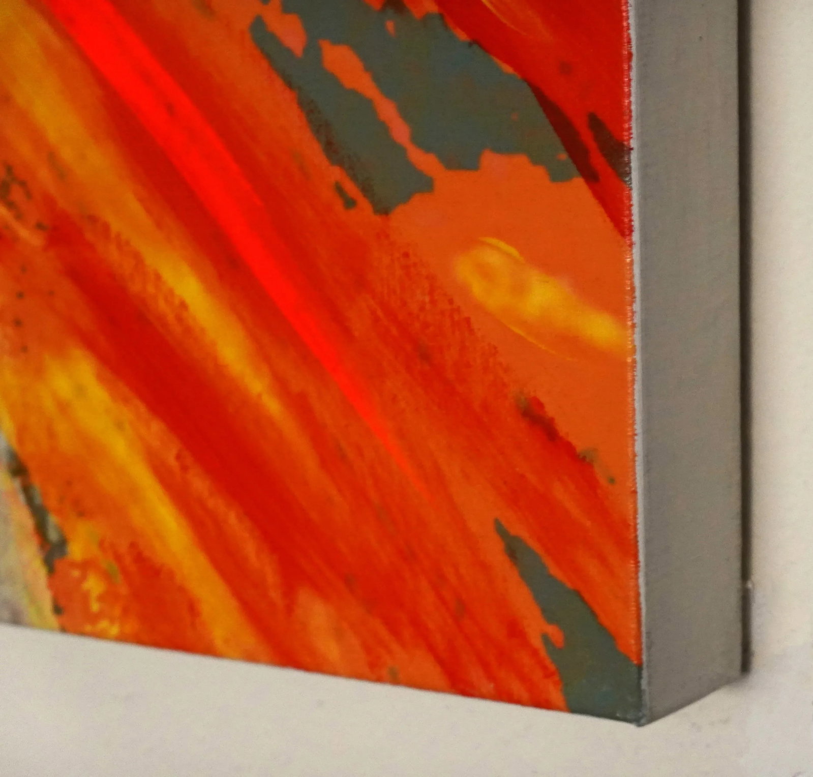 Magma Contemporary Abstract Portrait Painting on Canvas - Set of 4 - 2