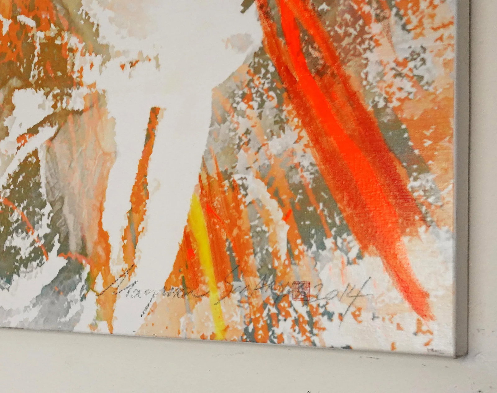 Magma Contemporary Abstract Portrait Painting on Canvas - Set of 4 - 6