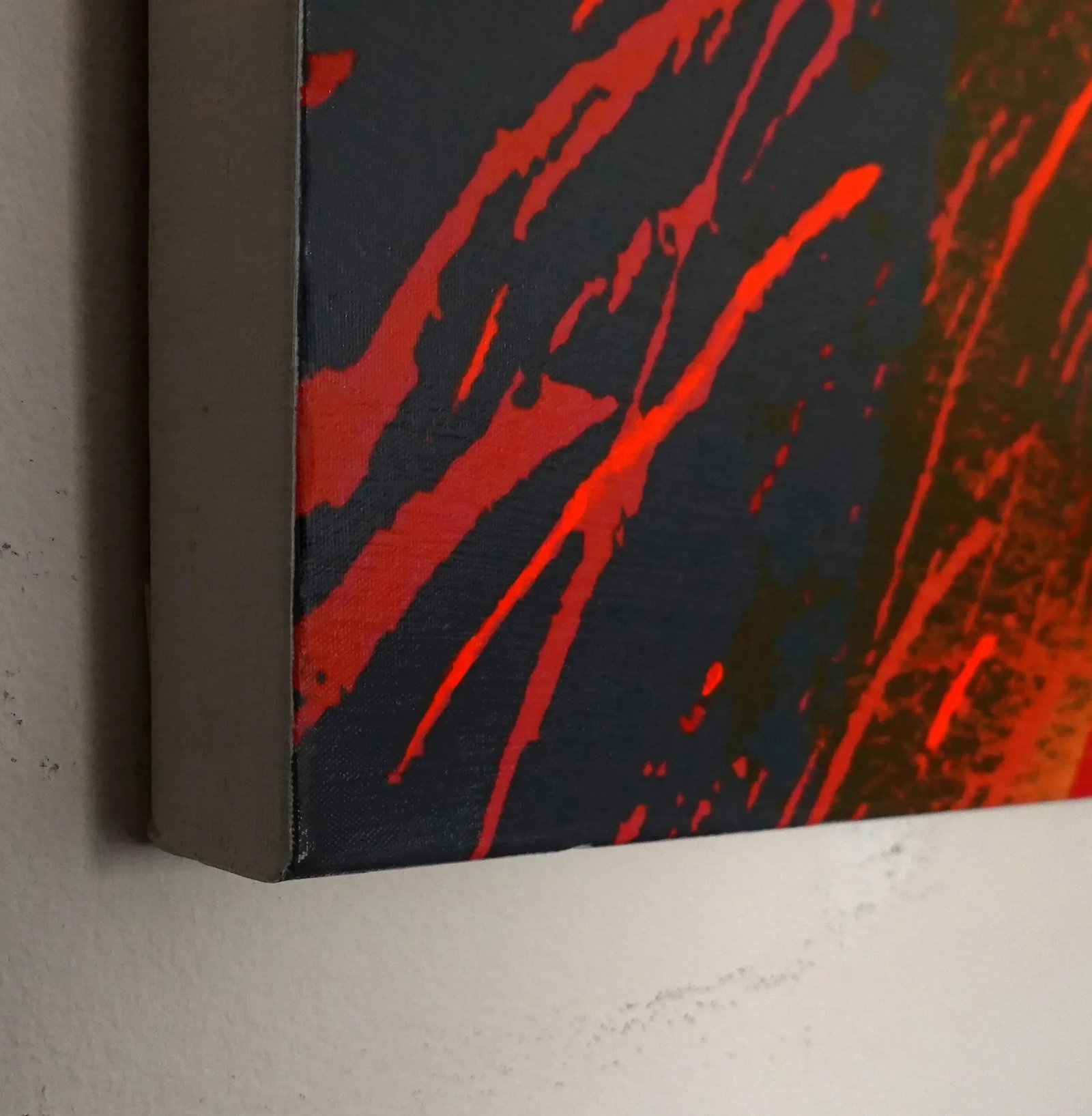 Magma Contemporary Abstract Portrait Painting on Canvas - Set of 4 - 7