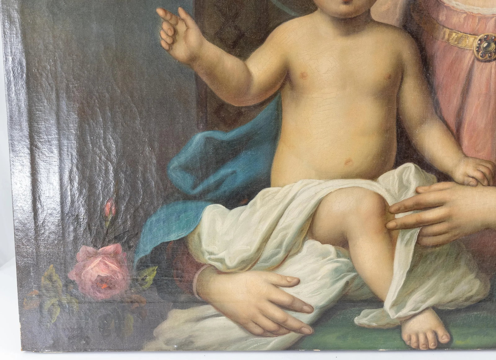 19th Century Italian Old Master Style Painting of the Madonna and the Child - 10