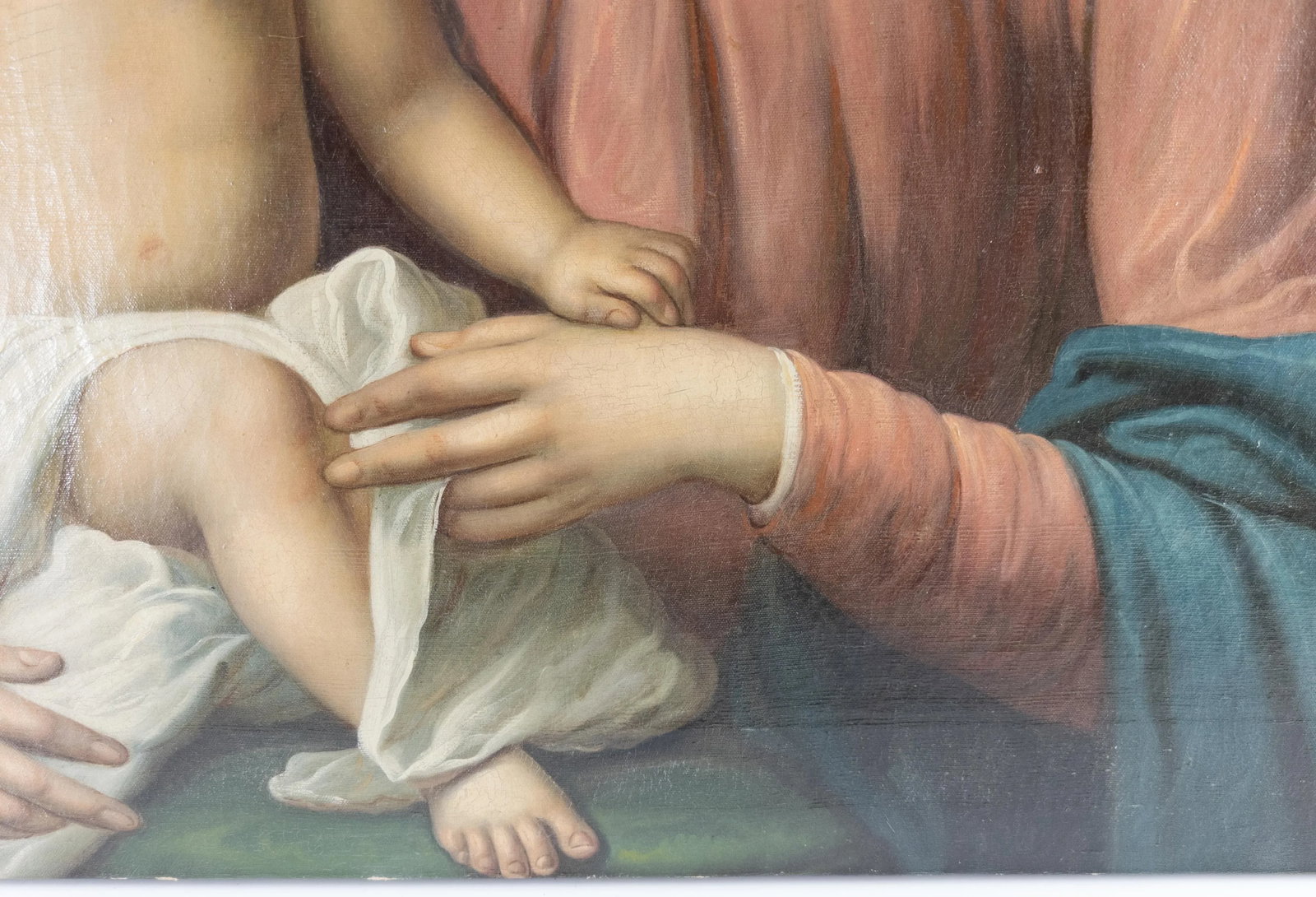19th Century Italian Old Master Style Painting of the Madonna and the Child - 4