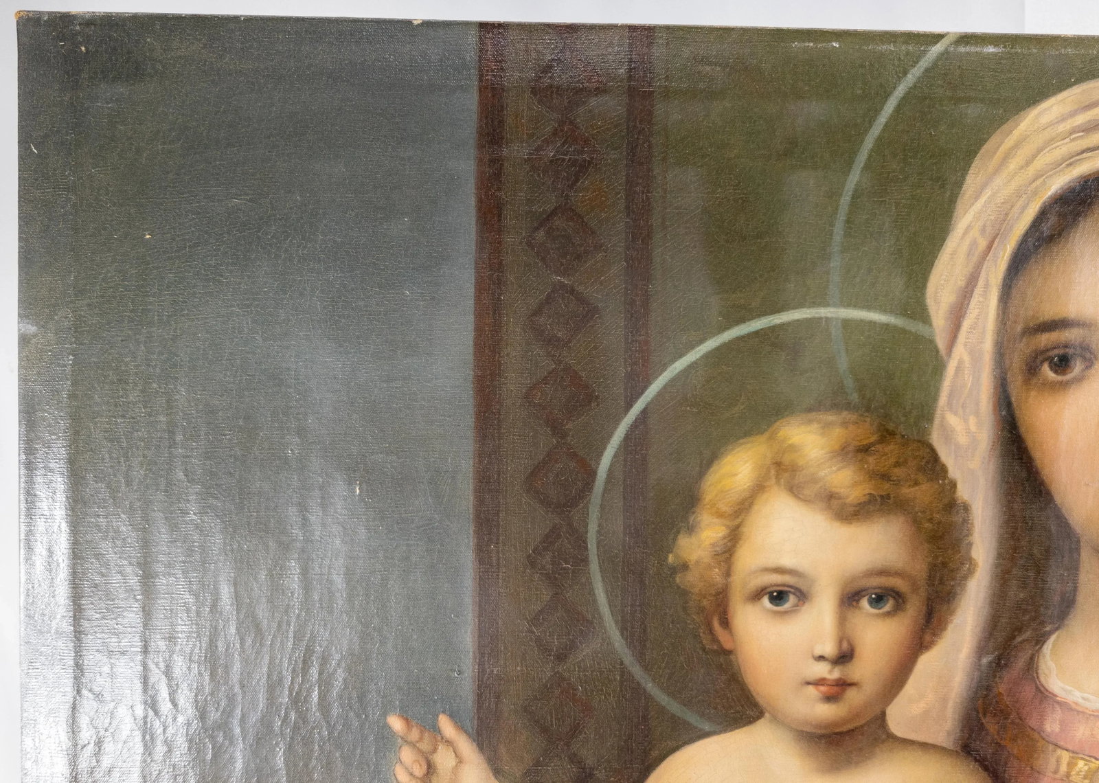 19th Century Italian Old Master Style Painting of the Madonna and the Child - 7