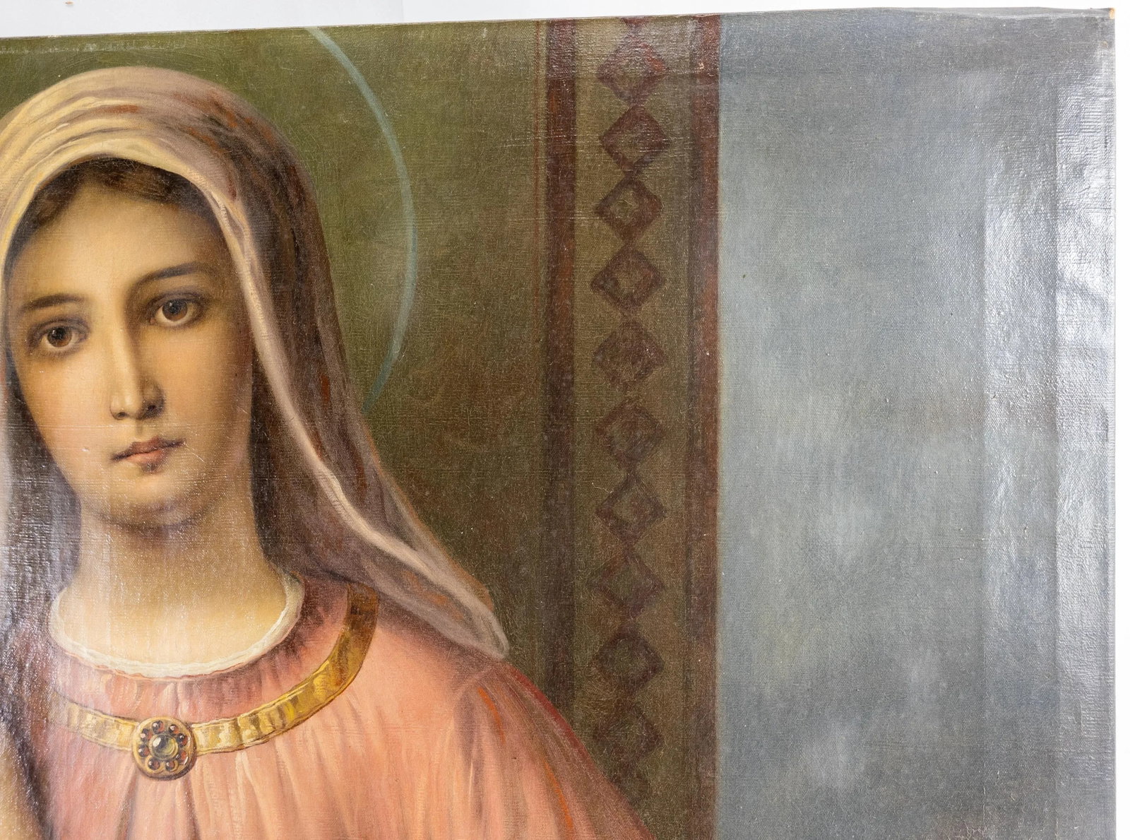 19th Century Italian Old Master Style Painting of the Madonna and the Child - 8