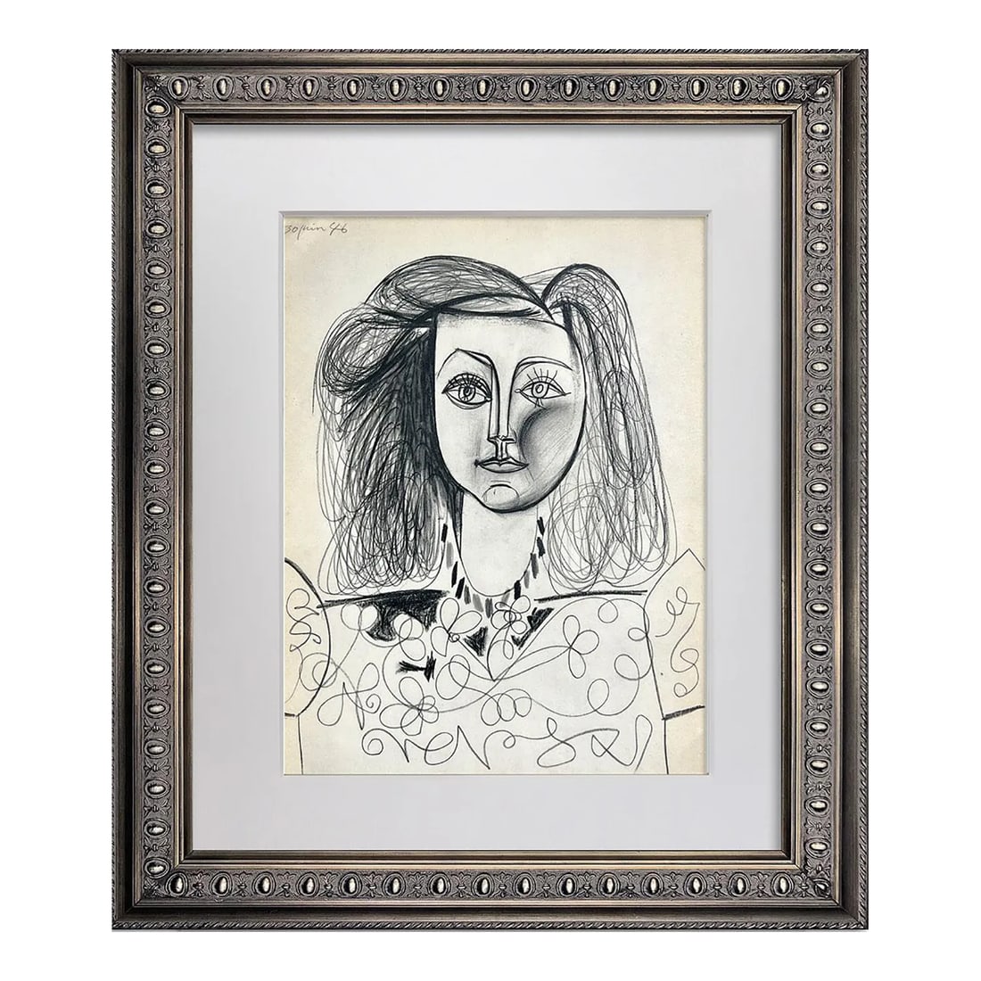Pablo Picasso Limited Ed. Lithograph "30.juin.46" W/Frame Included (1 of 5)
