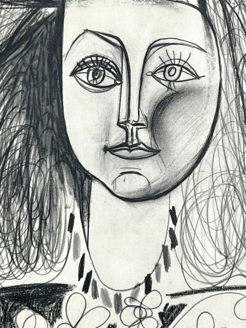 Pablo Picasso Limited Ed. Lithograph "30.juin.46" W/Frame Included - 3