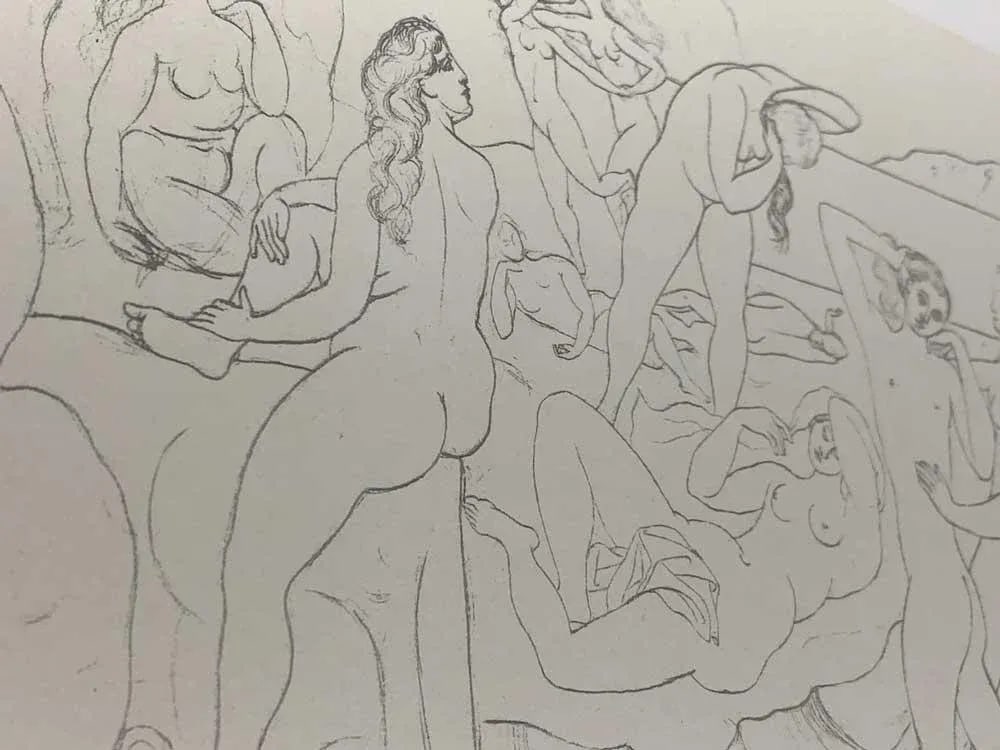 Pablo Picasso Lithograph "Bathers" Limited Edition - *Sign W/Frame Included - 2