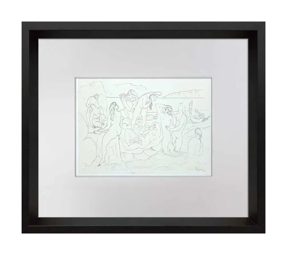 Pablo Picasso Lithograph "Bathers" Limited Edition - *Sign W/Frame Included - 4