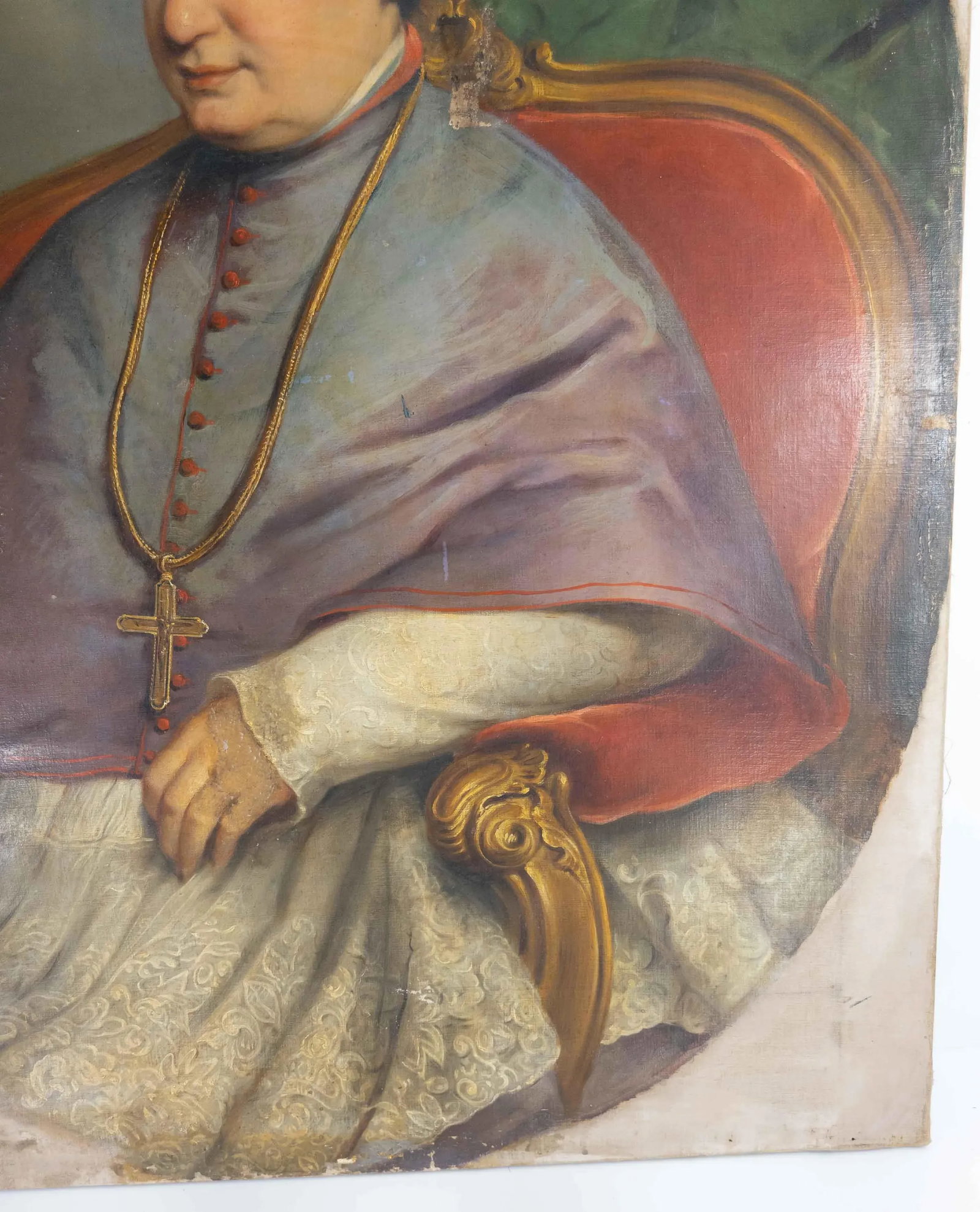 Large Religious Oil Painting on Canvas - 4