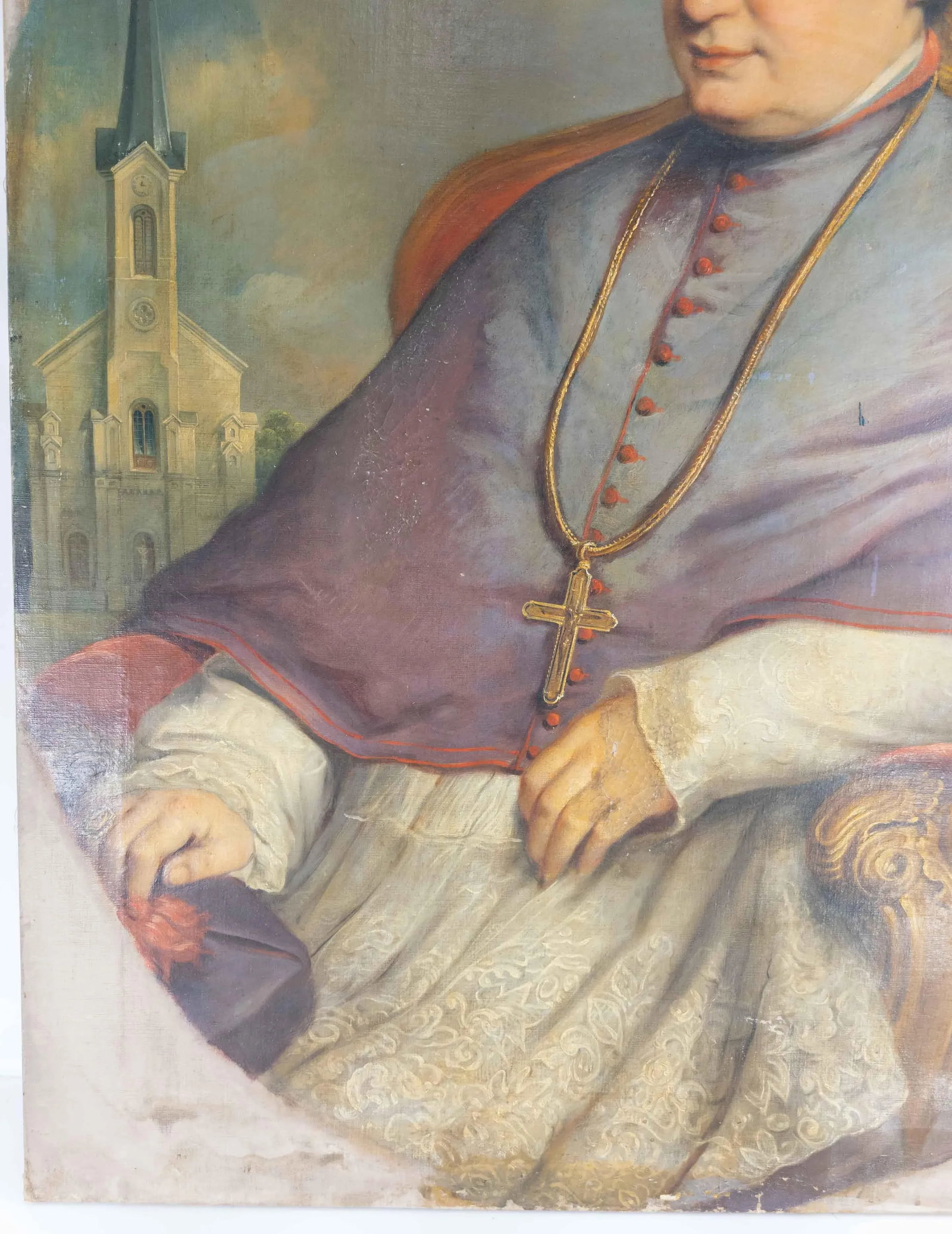 Large Religious Oil Painting on Canvas - 5