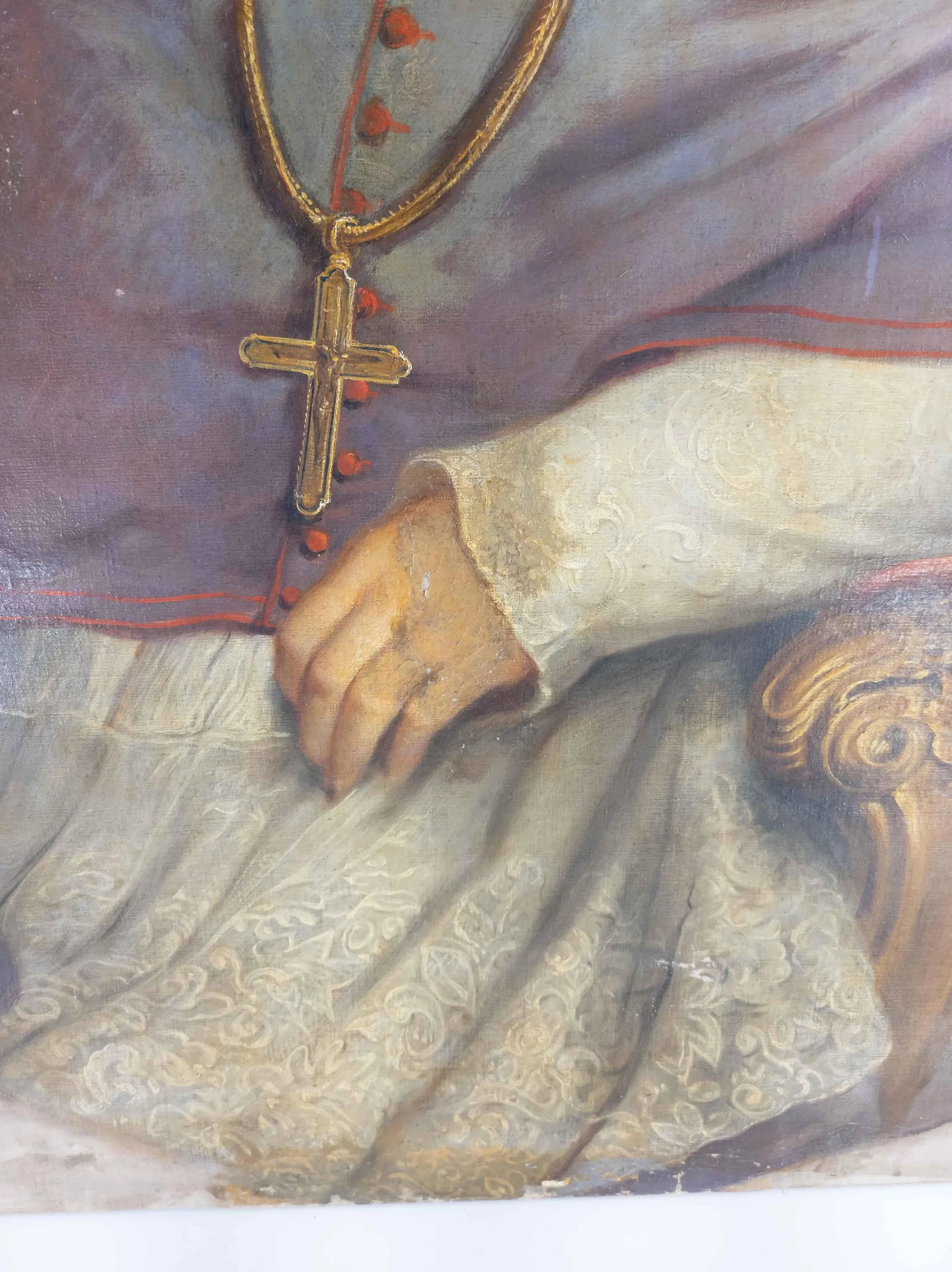 Large Religious Oil Painting on Canvas - 8