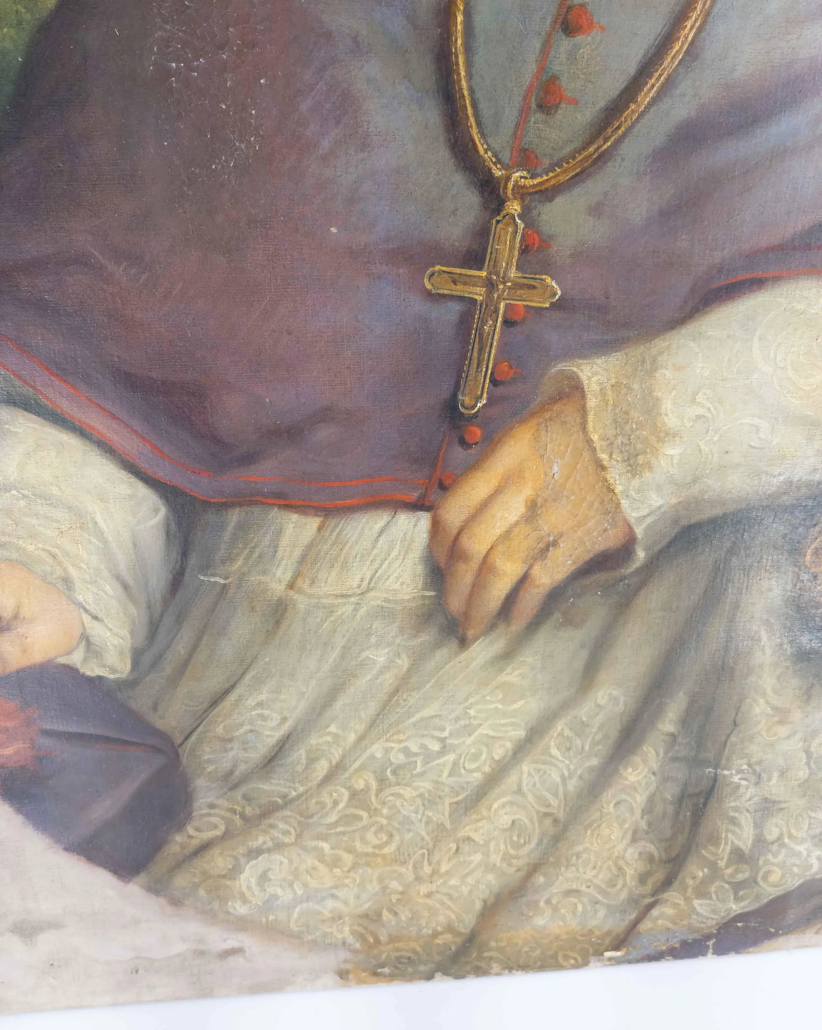 Large Religious Oil Painting on Canvas - 9