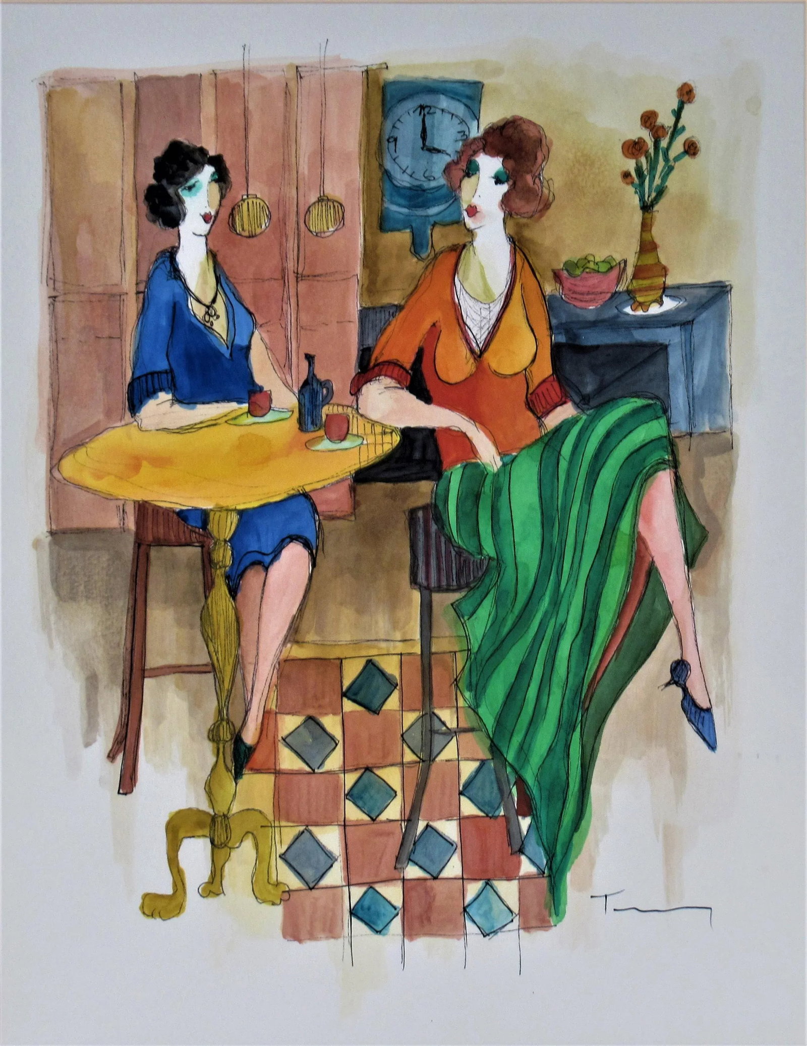 Itzchak Tarkay, Interior - 2