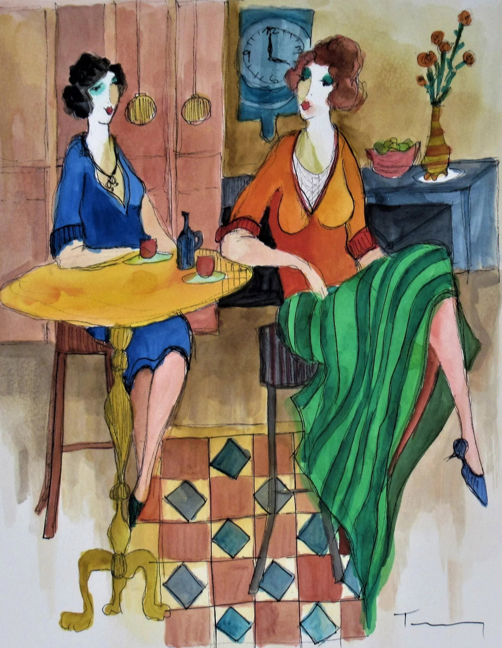 Itzchak Tarkay, Interior - 3