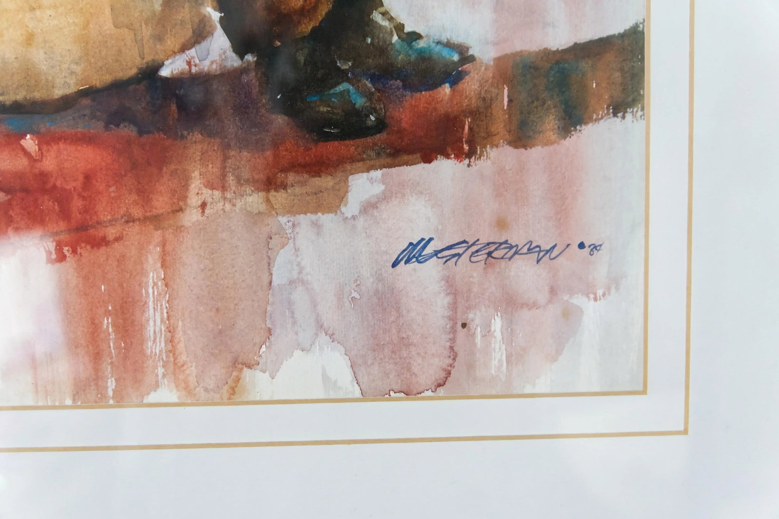 1984 Arne Westerman Watercolor of a Fisherman - 5
