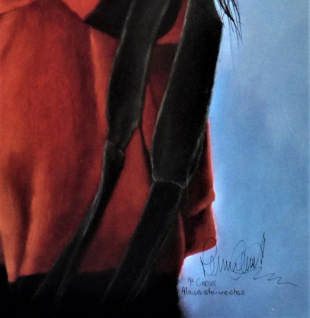 Late 20th Century "The Red Capote" Portrait Artist's Proof Print by Penni Anne Cross - 4