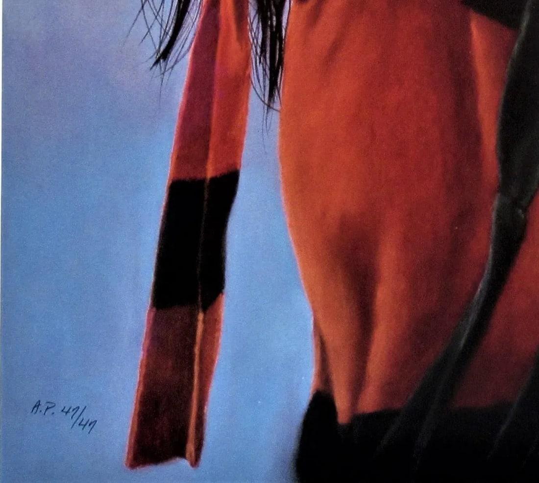 Late 20th Century "The Red Capote" Portrait Artist's Proof Print by Penni Anne Cross - 5
