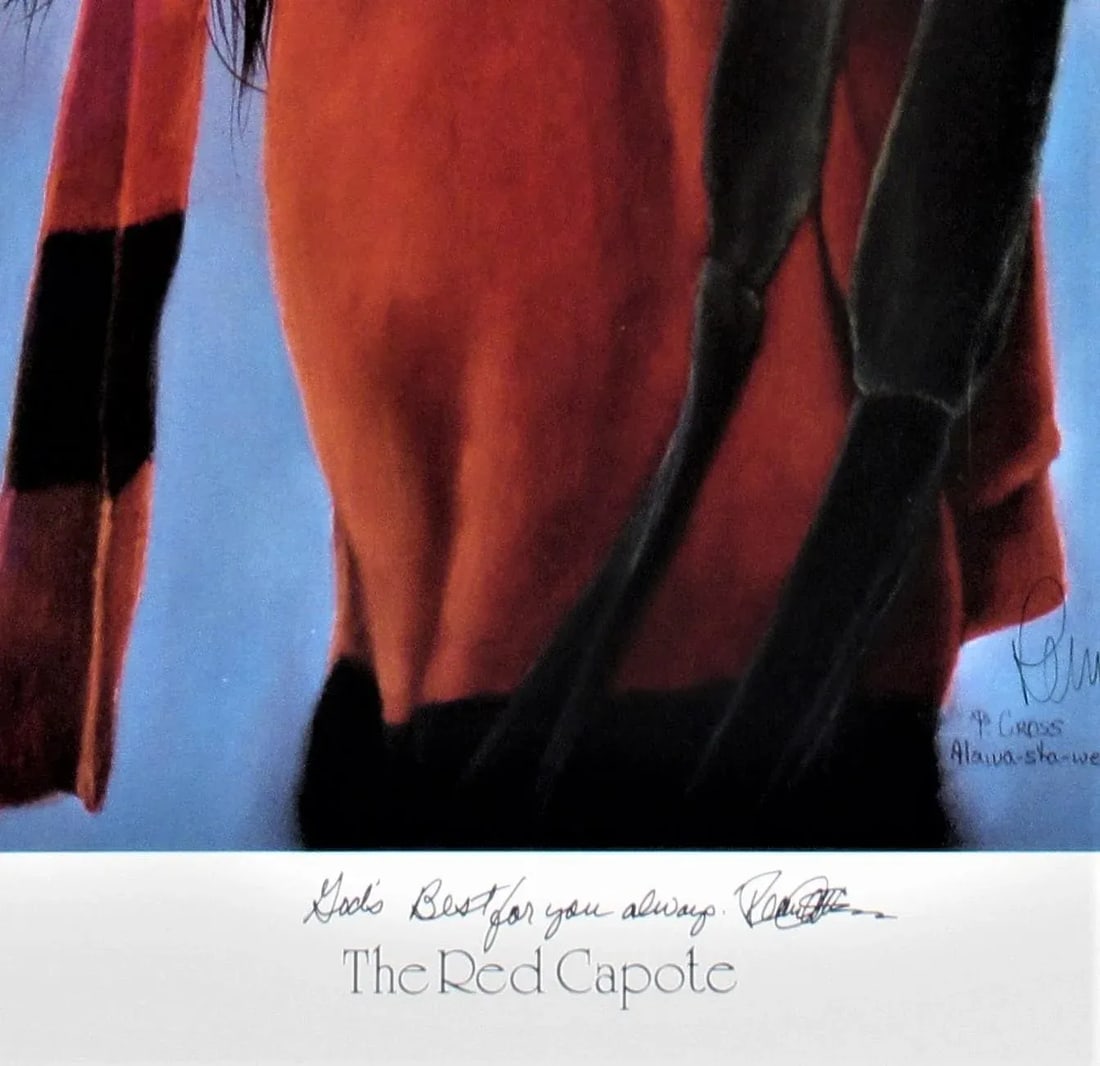 Late 20th Century "The Red Capote" Portrait Artist's Proof Print by Penni Anne Cross - 6