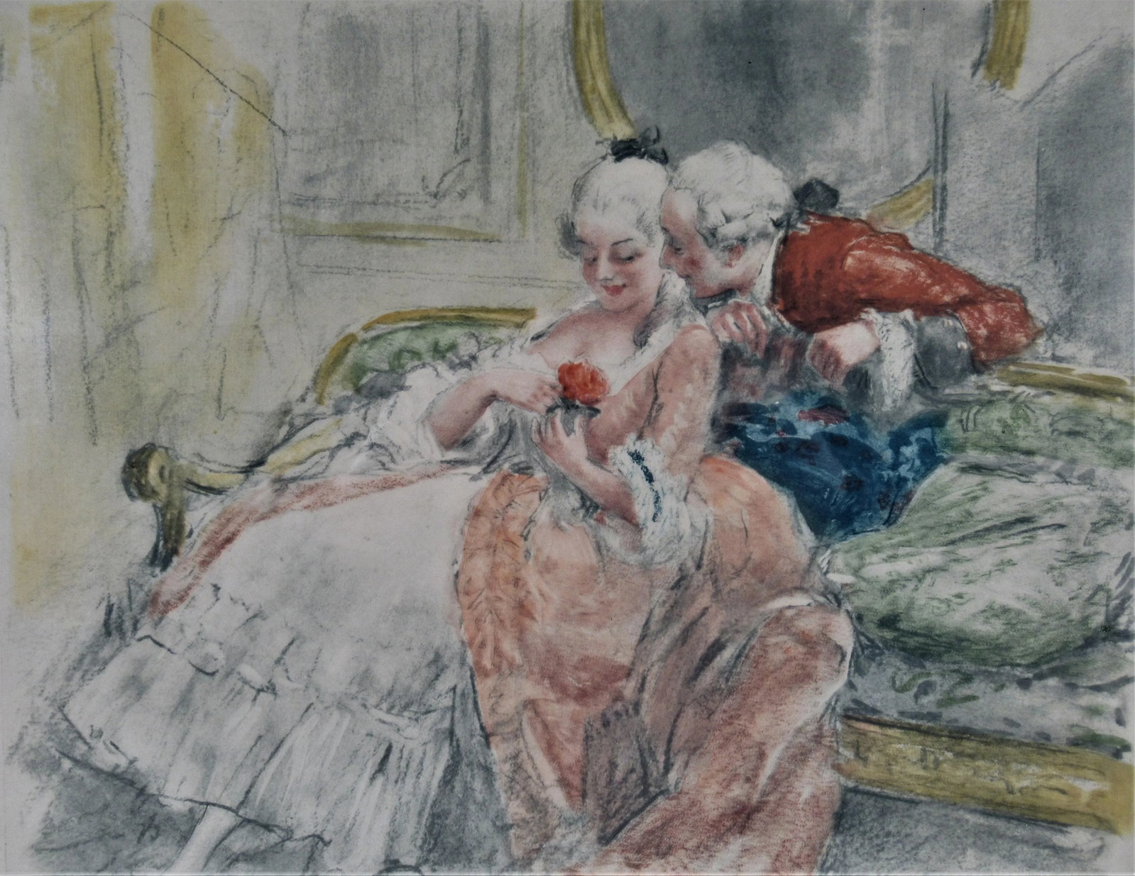 Antoine Calbet, Scene Galante au XVIII eme Siecle #1 - 2