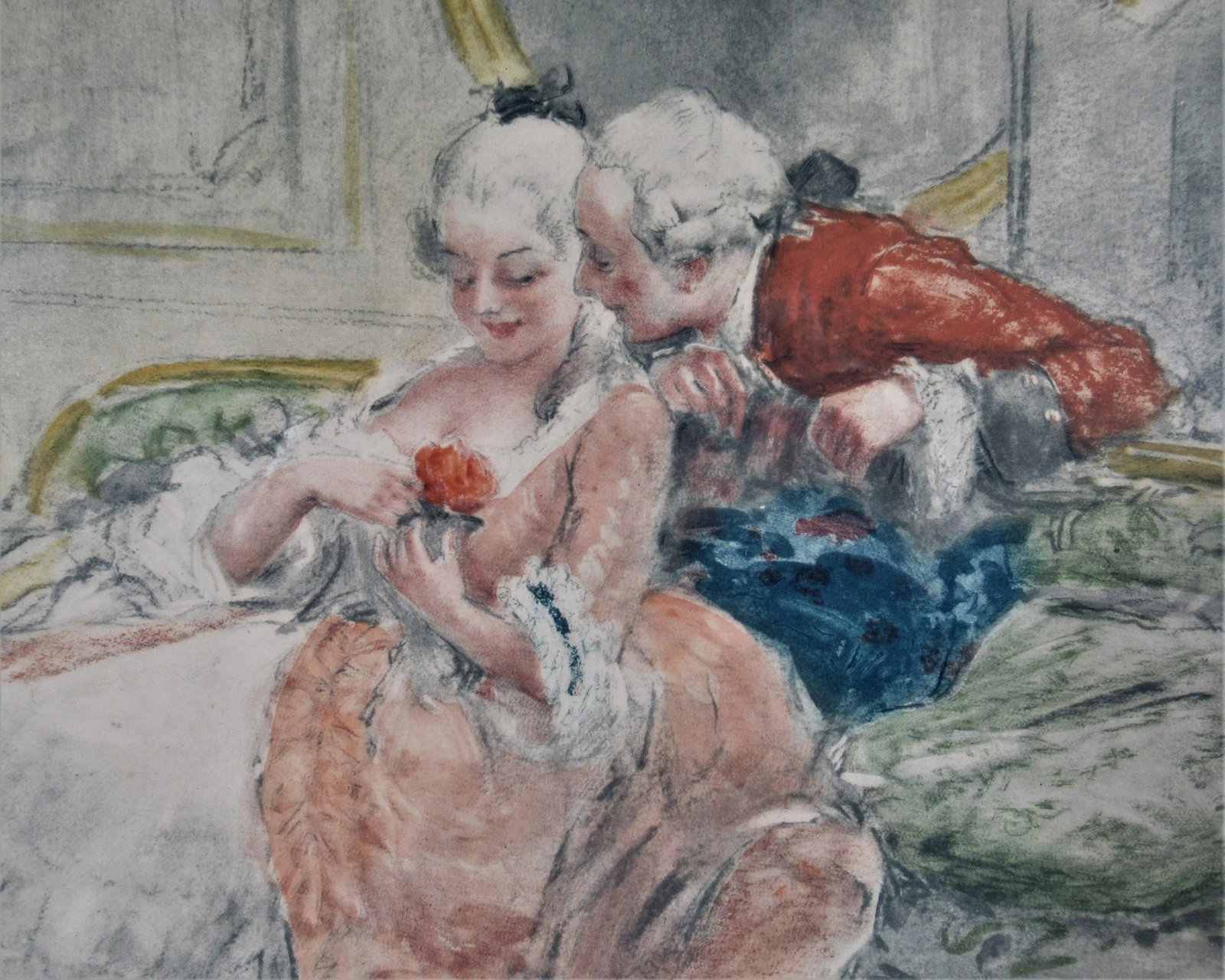 Antoine Calbet, Scene Galante au XVIII eme Siecle #1 - 3