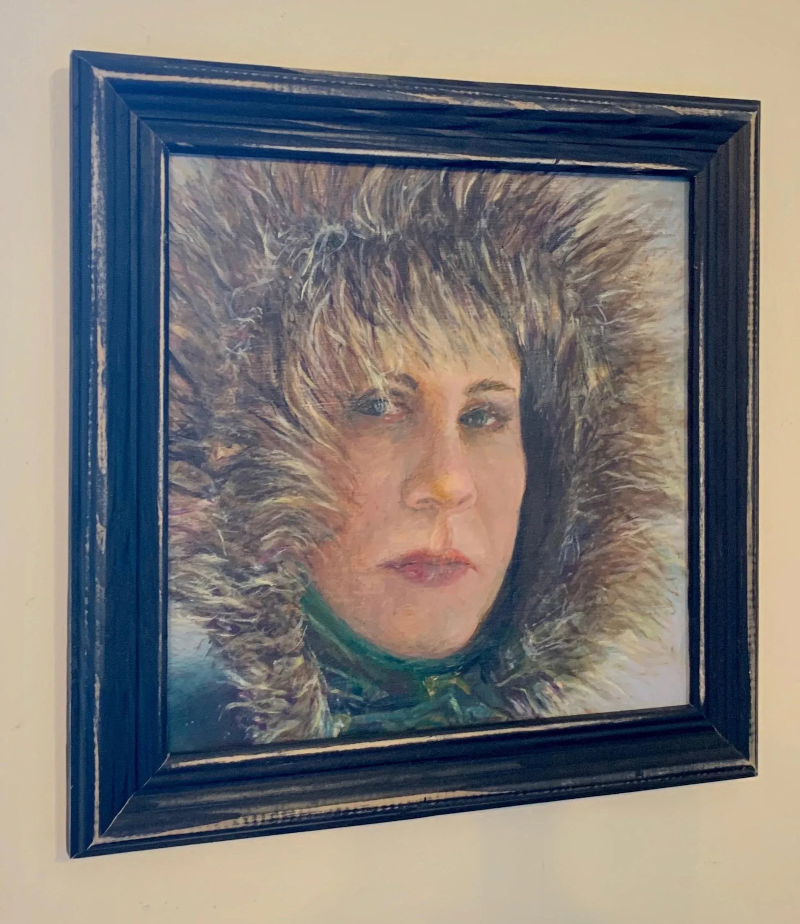 Portrait of an Women, Contemporary Oil Painting, Framed Arts, by Van Ness - 5