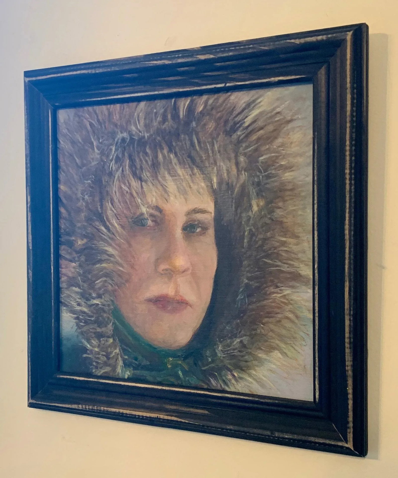 Portrait of an Women, Contemporary Oil Painting, Framed Arts, by Van Ness - 6