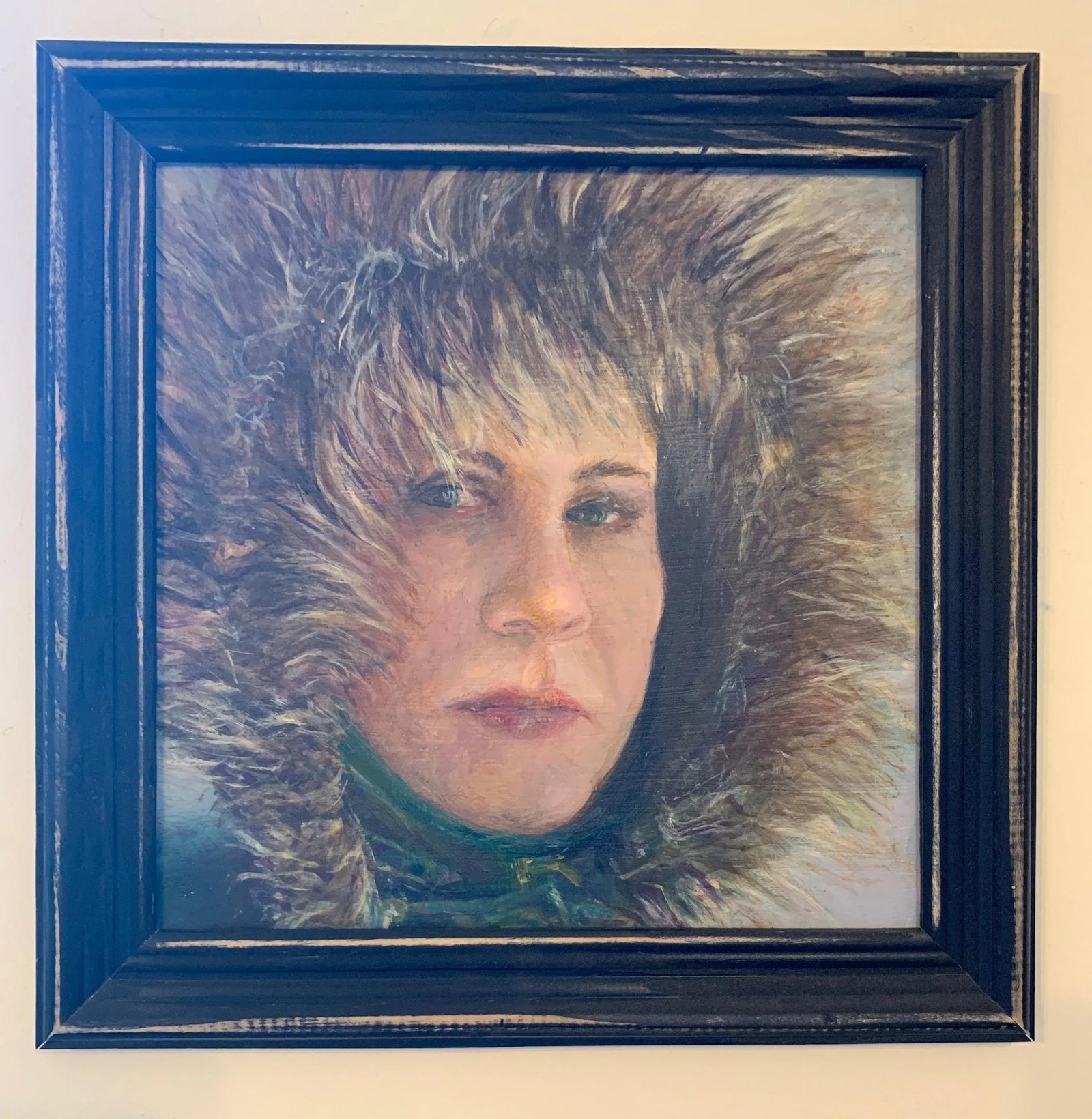 Portrait of an Women, Contemporary Oil Painting, Framed Arts, by Van Ness - 8