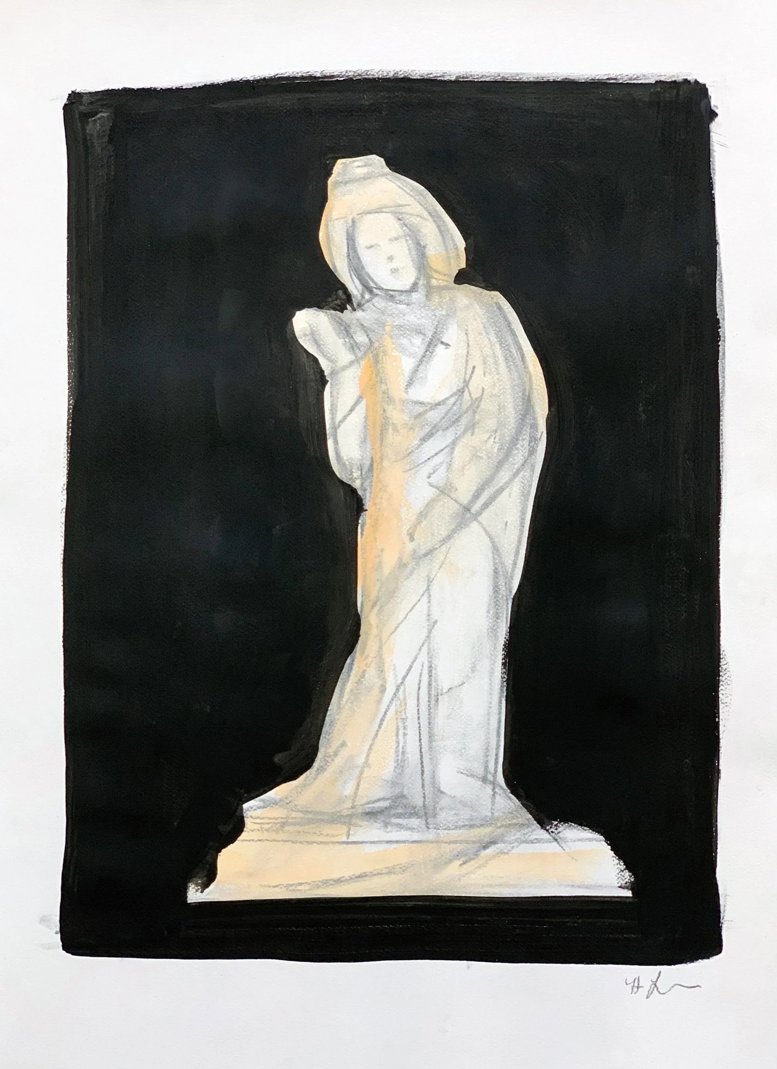 Tang Woman, Portrait, Contemporary Works on Paper - 2