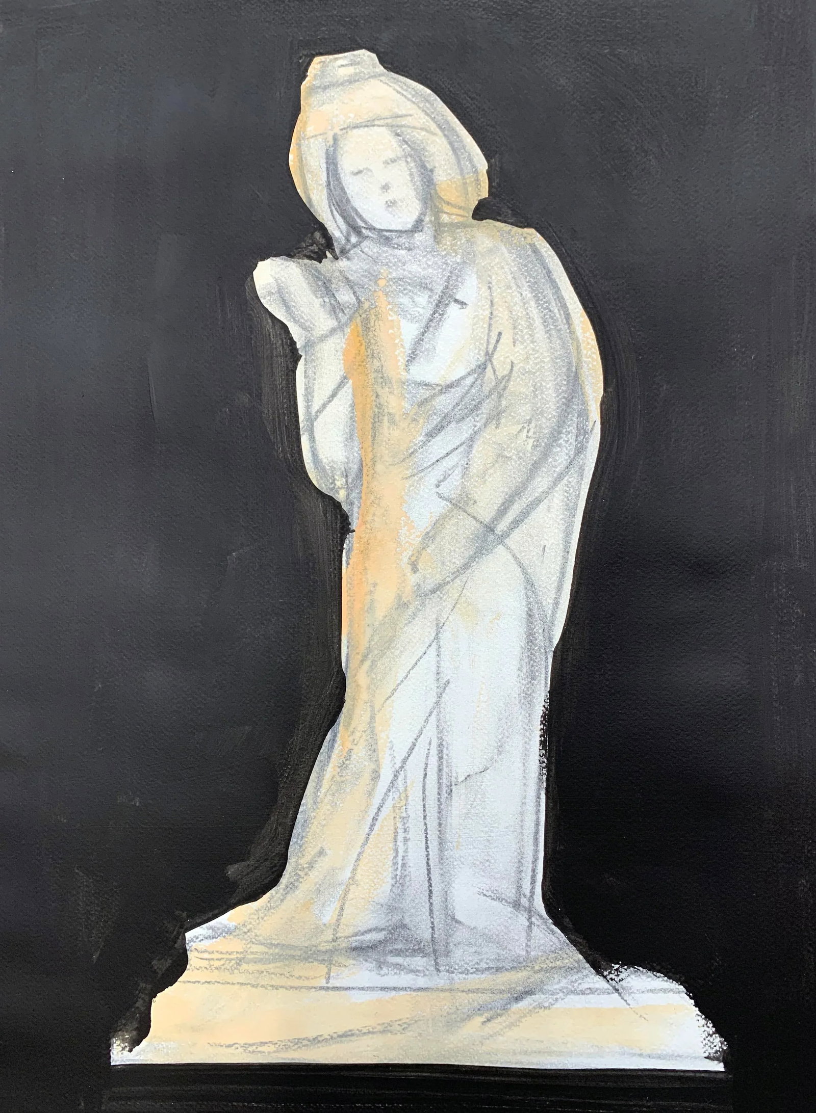 Tang Woman, Portrait, Contemporary Works on Paper - 7